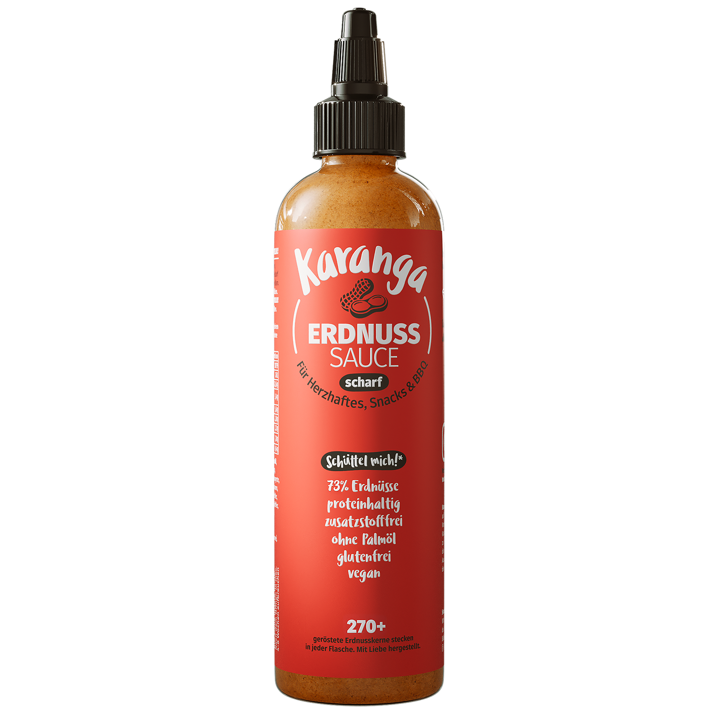 Karanga Erdnusssauce "scharf" 218g / 200ml